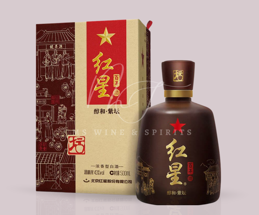 红星百年醇和紫坛43度