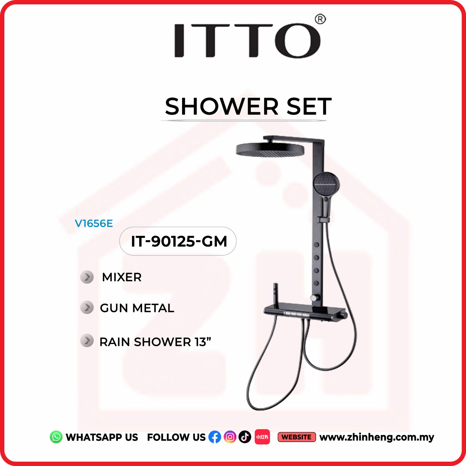 ITTO SHOWER SET  IT-90125-GM