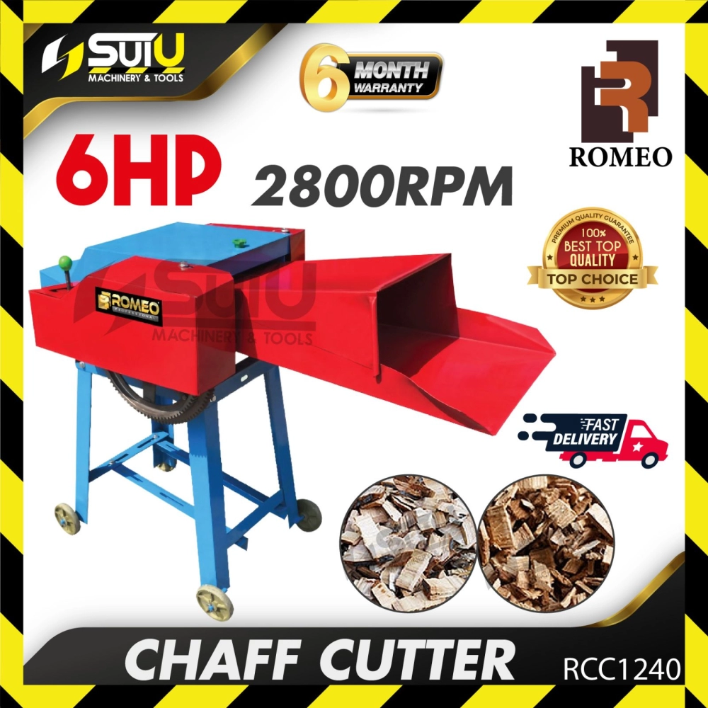ROMEO RCC1240 / RCC 1240 6HP Chaff Cutter 2.2kW 2800RPM