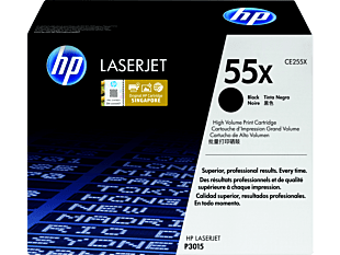 HP 55X High Yield Black Original LaserJet Toner Cartridge