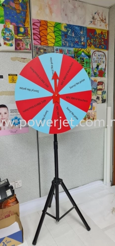 Lucky draw spin wheel with stand