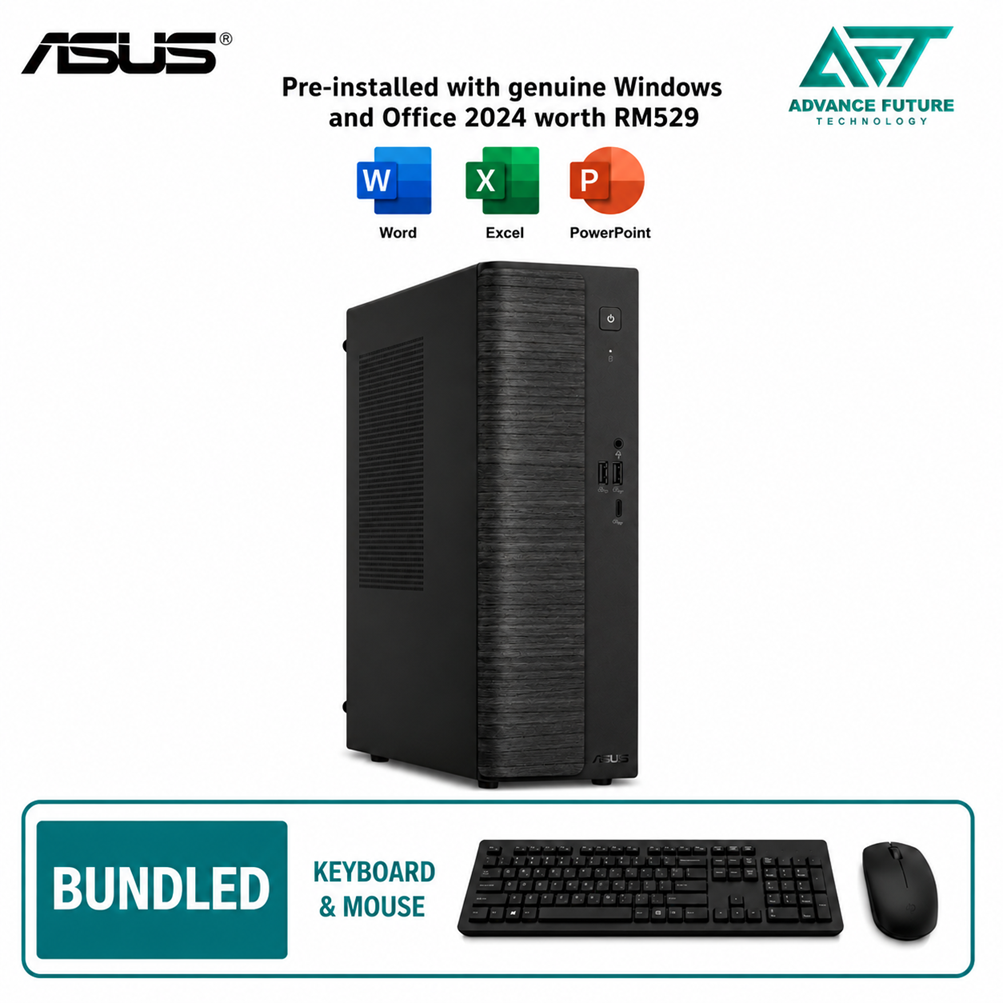 Asus V501SV-07240H003WS SFF Desktop PC Black ( Intel Core 7 240H, 16GB, 512GB SSD, Intel, W11, H&S 2024&M365 )