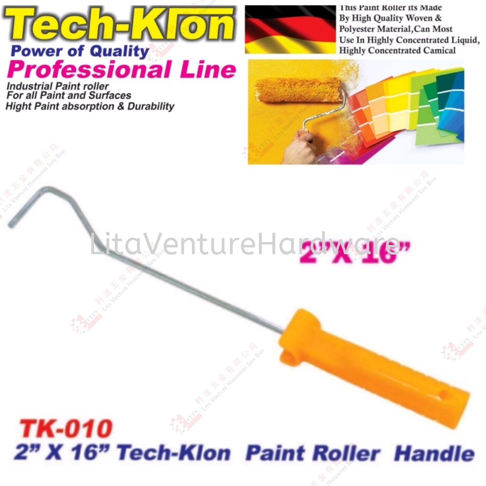 TECH KLON BRAND PAINT ROLLER HANDLE 2'' X 16'' - TK010