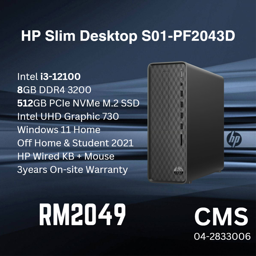 HP Slim Desktop S01-PF2043D