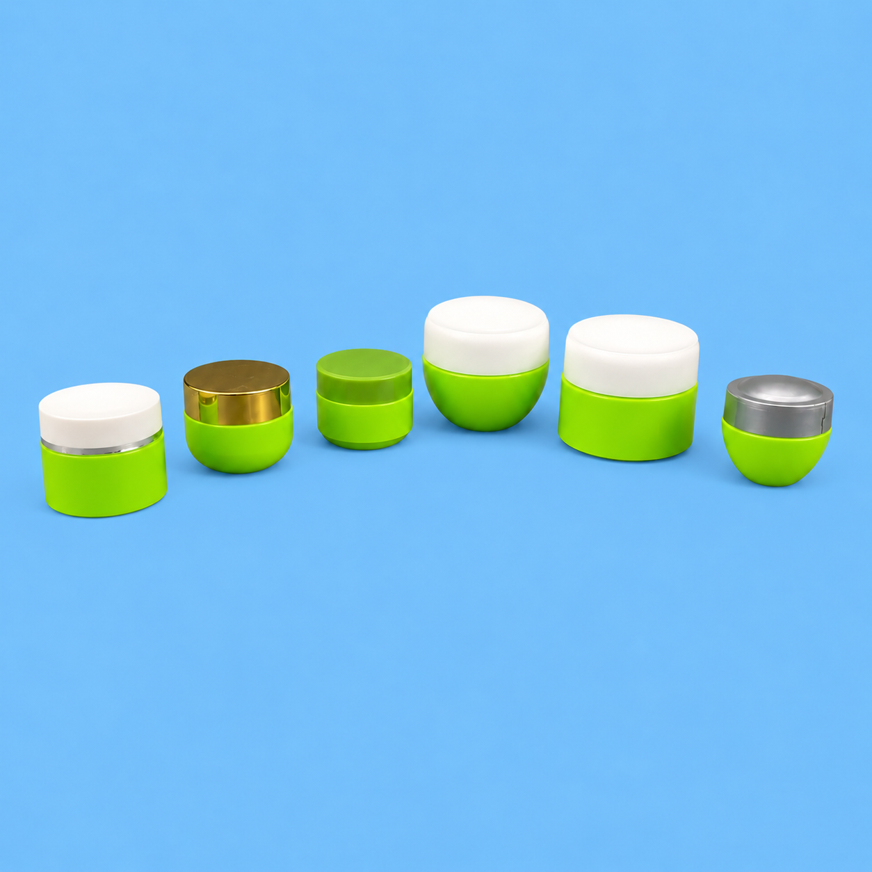 Coloured Cream Jar : Green