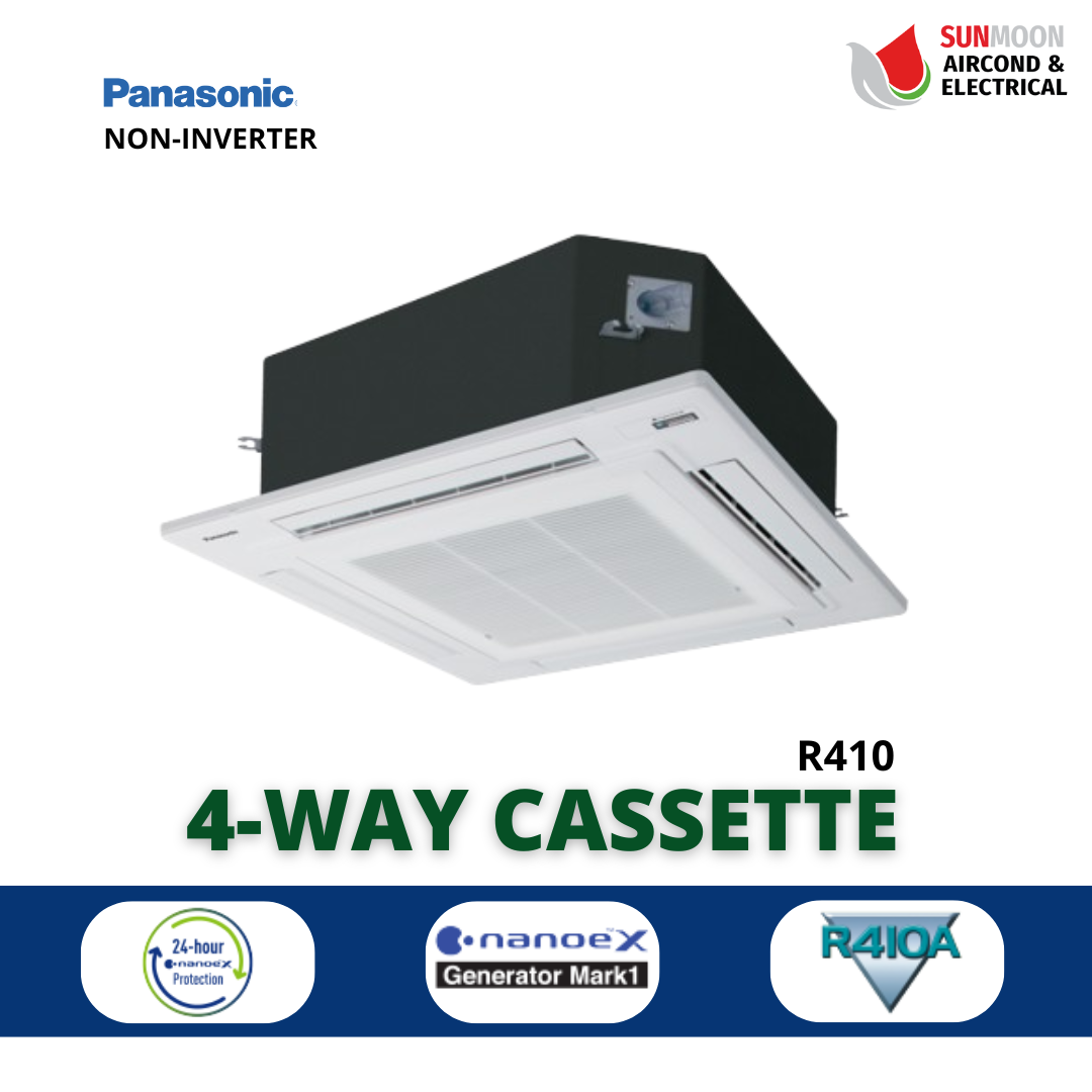 R410 NON-INVERTER 4-WAY CASSETTE WITH PERFECT MATCH FOR MODERN INTERIORS (SELANGOR/KUALA LUMPUR/KLANG VALLEY)