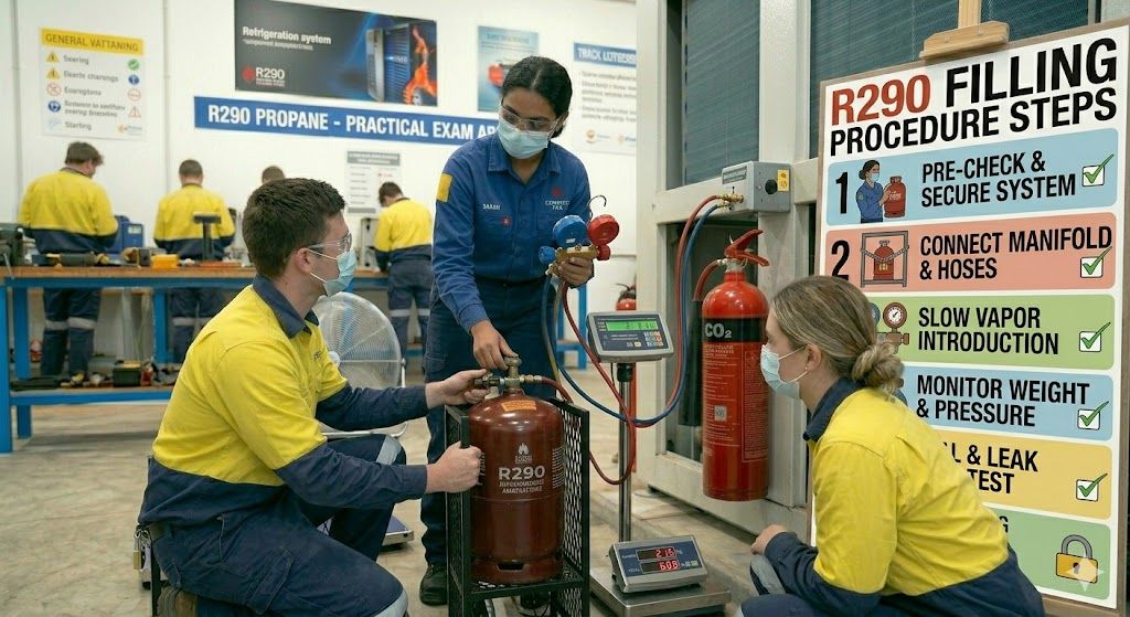 propane refrigerant filling procedure