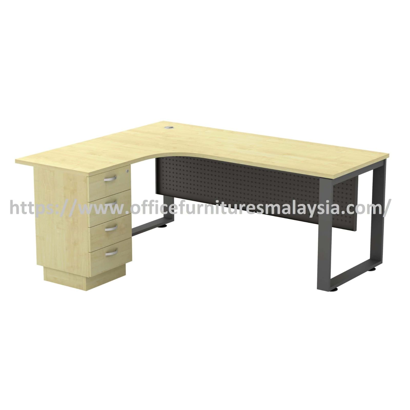 6 ft x 5 ft Rigid Elite Modern Design Manager Desk OFSQML18154D