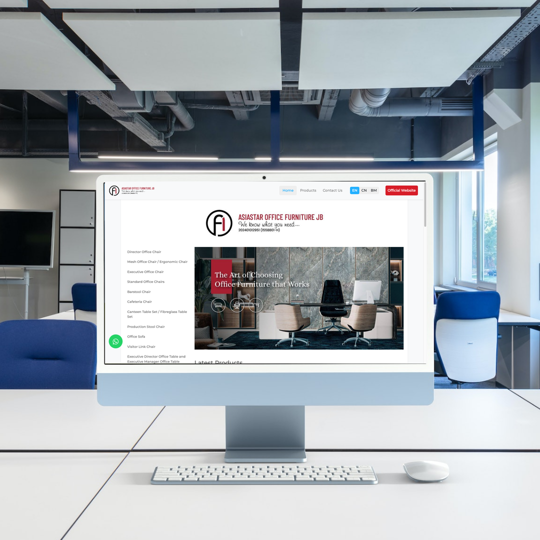 ASIASTAR OFFICE FURNITURE MALAYSIA SDN BHD Web Design | SEO | Digital Marketing | Johor Bahru