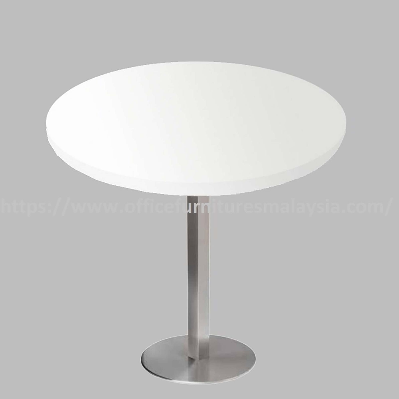2.5ft Low Round Table with Stainless Steel Leg OFSM149C7575LR