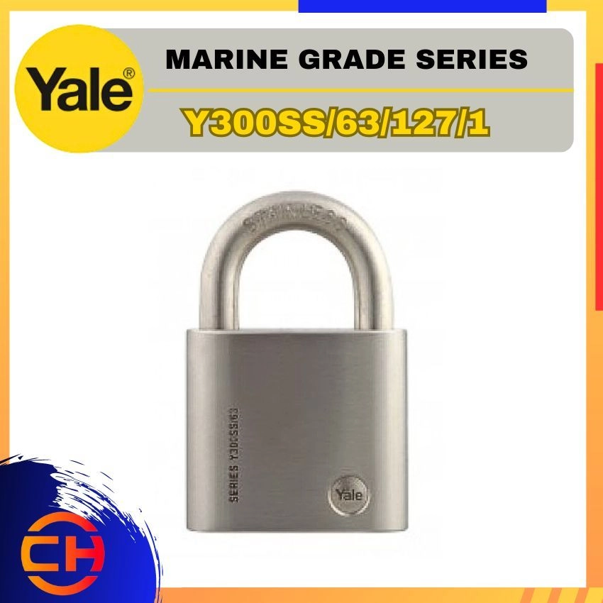 YALE MARINE GRADE SERIES Y300SS/63/127/1 FULL STAILESS PADLOCK 