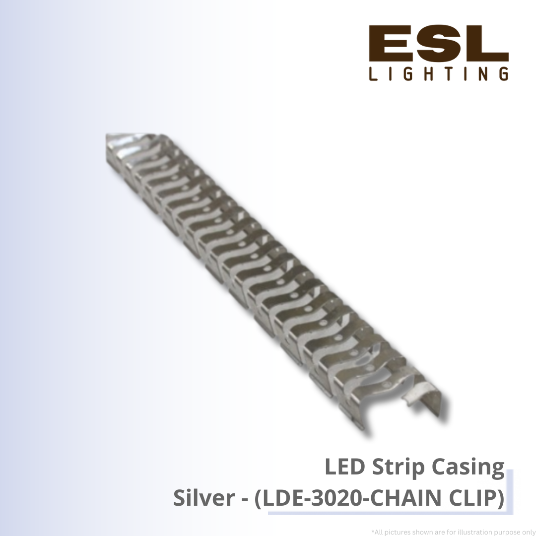LED Strip Casing Silver - LDE-3020-CHAIN CLIP
