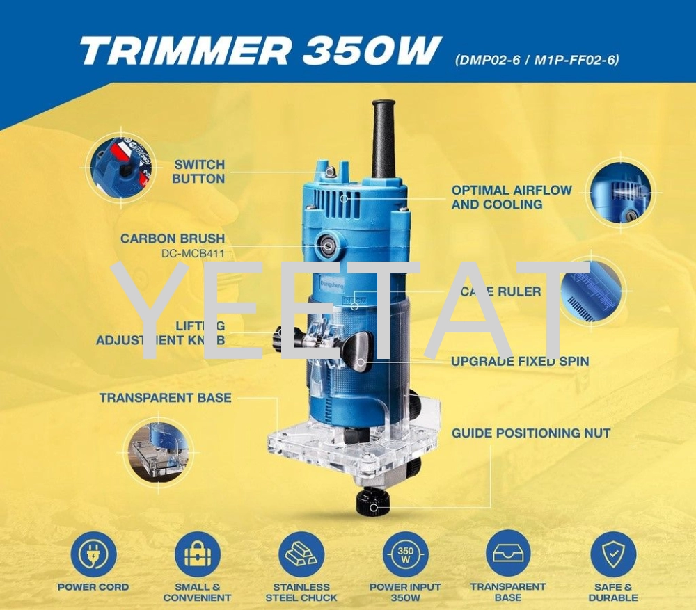 [ DONGCHENG ] DMP02-6 Trimmer (350W) / Electric Wood Trimmer