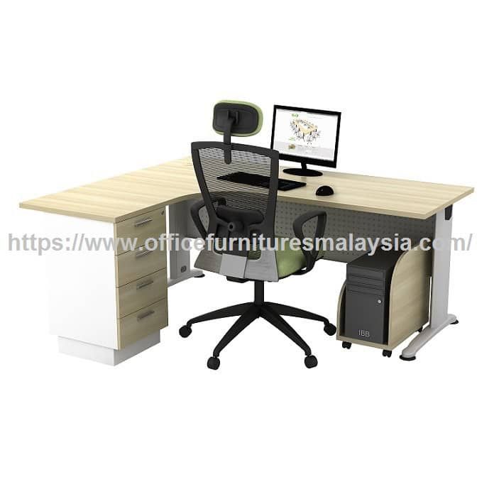 5 ft Superior Compact Writing Desk With 4D Fixed Pedestal OFBM1515-4DCPU