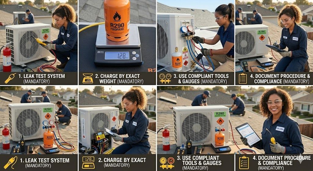 R290 charging compliance standards