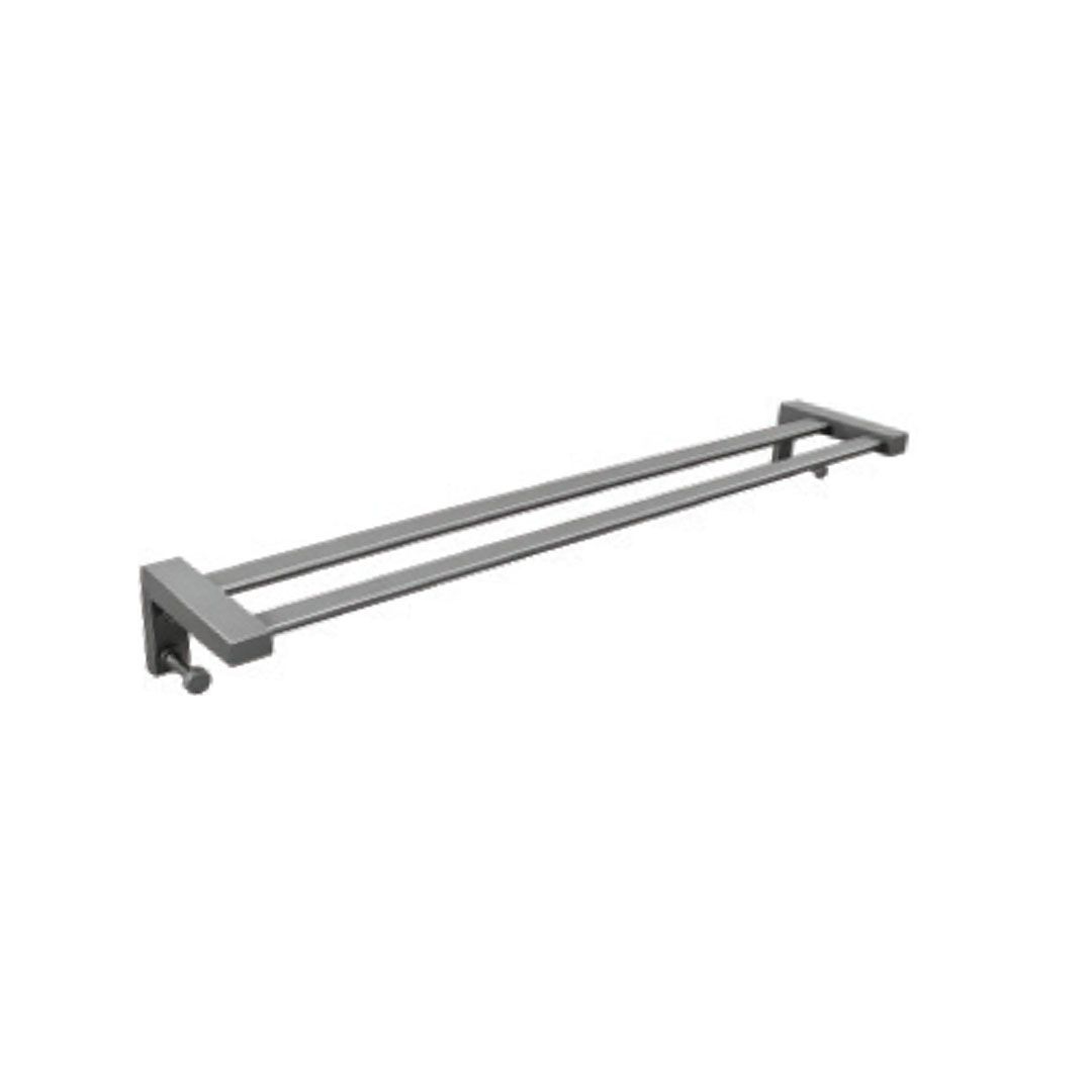 Double Aluminium Towel Hanger #BA-Z51-LH2-GM