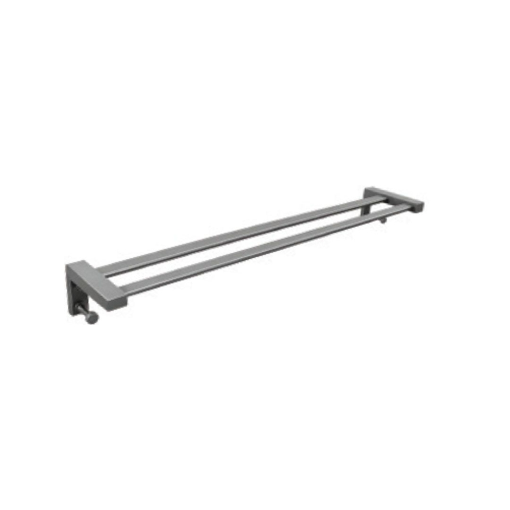 Double Aluminium Towel Hanger #BA-Z51-LH2-GM