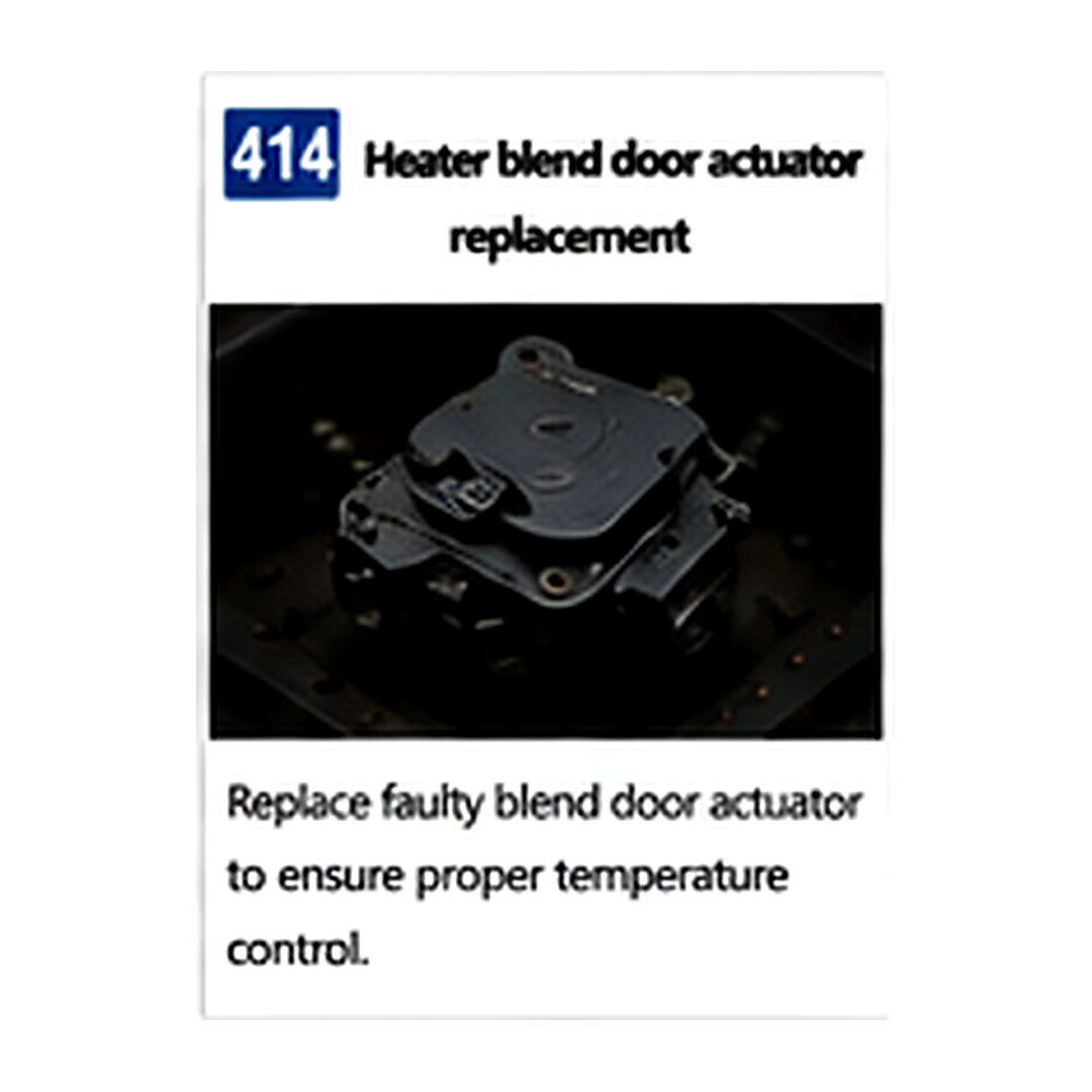 Heater Blend Door Actuator Replacement