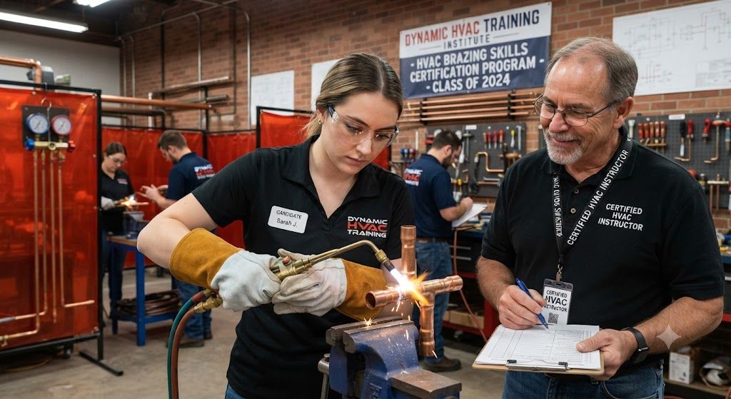 HVAC brazing skills certification program