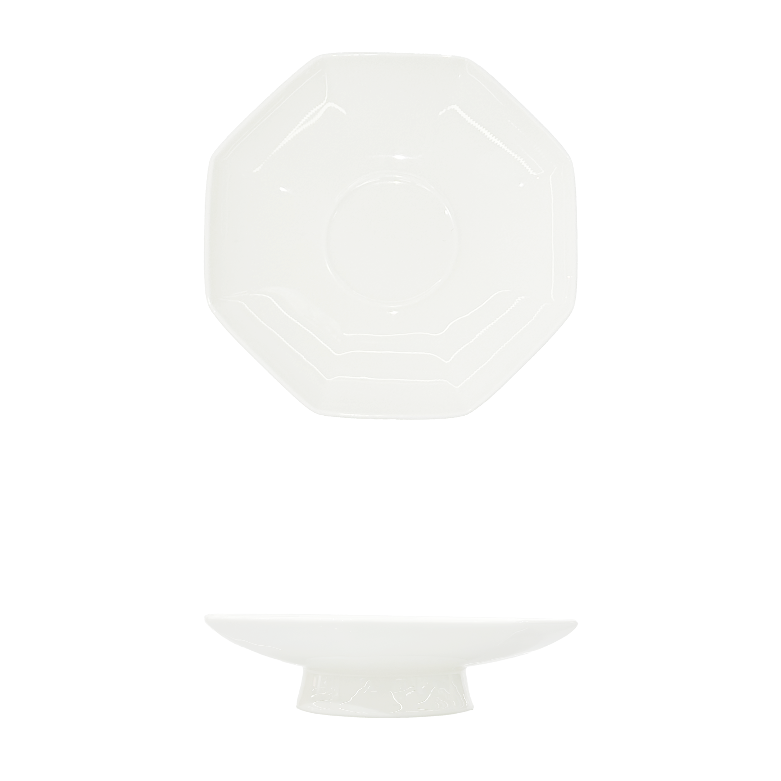 JY-BT-High-footed silk plate 白瓷高脚丝纹底碟