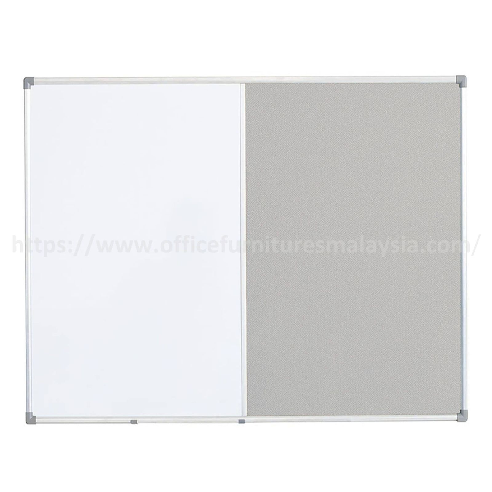 4 ft x 8 ft Aluminium Dual Fabric – White Board OFMDUT48