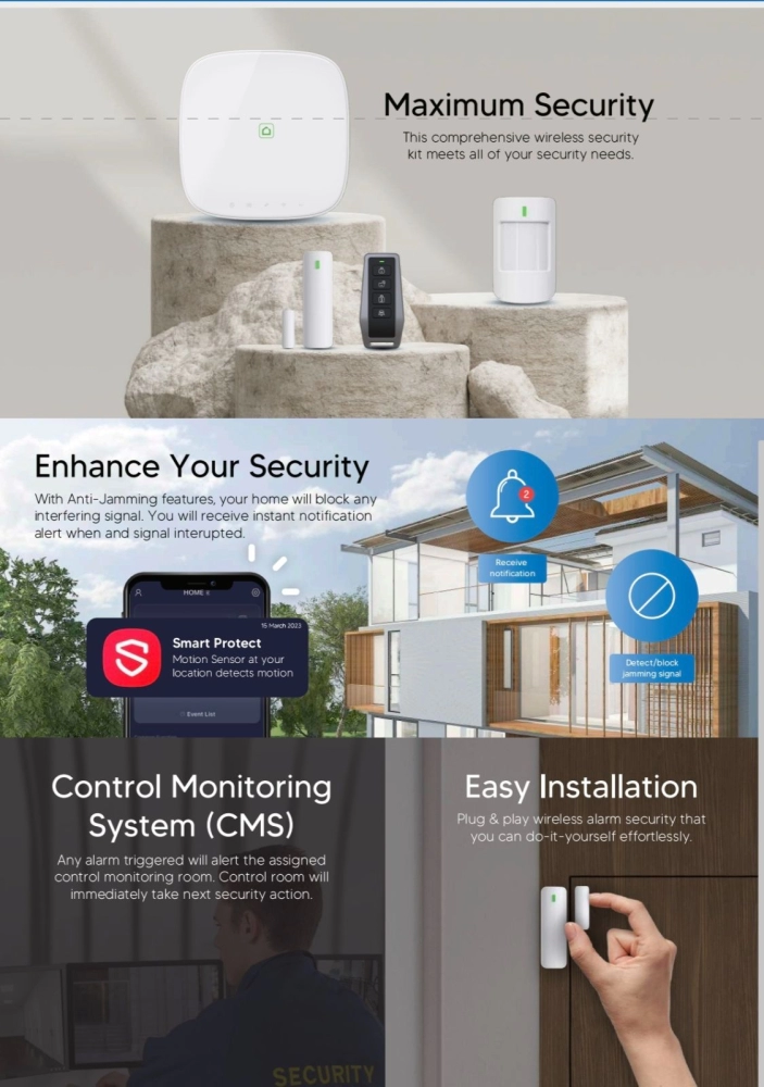 Bluguard Wireless Alarm System XIMPLE W1 Accessories 