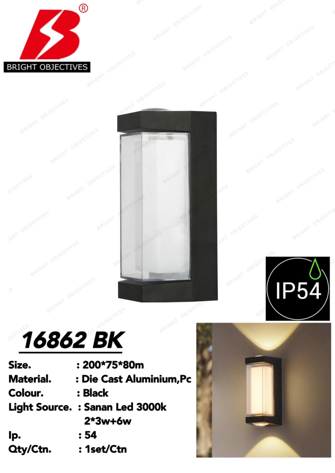 OUTDOOR LED WALL LAMP LIGHT - 16862