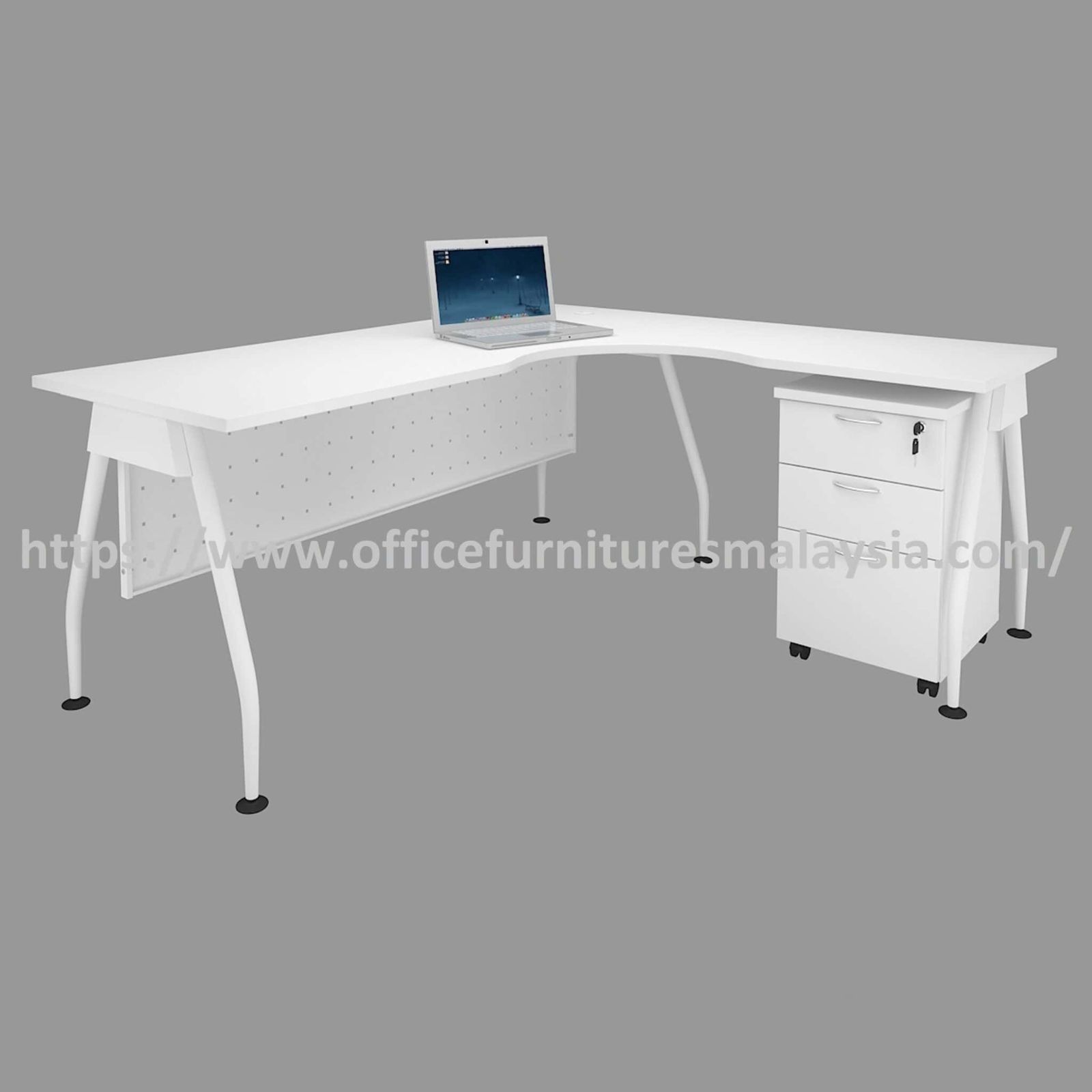 6 ft Modern Design Office L Shaped Director Desk Set OFAMSET1815-5