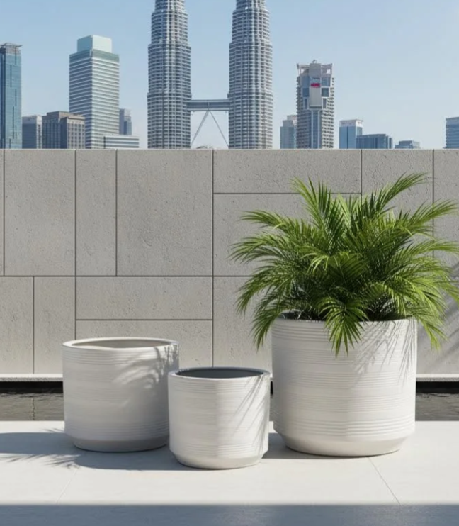 Professional Flowerpot Specialist in Malaysia PC1247-18453-3WH 马来西亚专业花盆专家 Pakar Pasu Bunga Profesional di Malaysia