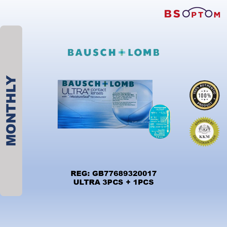 Bausch+Lomb ULTRA Monthly Clear Lenses (3pcs)
