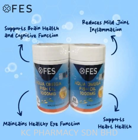 (NEW PRODUCT) FES Aqua Omega Fish Oils 60'S X 2 BOTTLES (EXP: 08/2025)