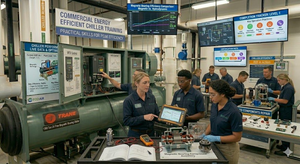 Commercial energy efficient chiller training