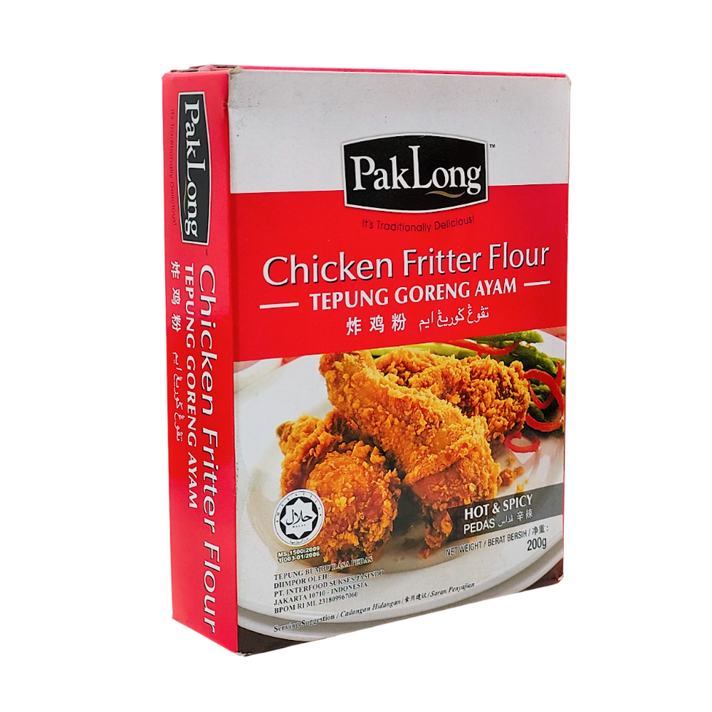 Pak Long Tepung Goreng Ayam Pedas / Chicken Fritter Flour Hot & Spicy 200g