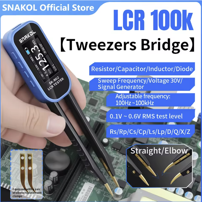 Snakol SK-BD2 Smart Digital Meter for Testing Voltage, Resistance, Capacitance, Inductance