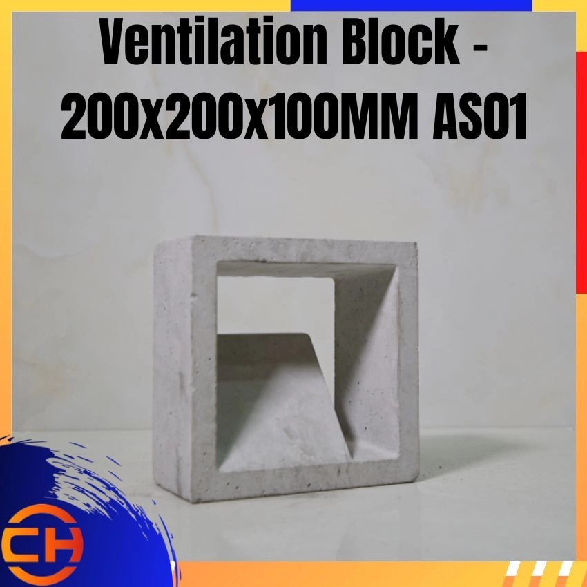 Ventilation Block - 200x200x100MM AS01