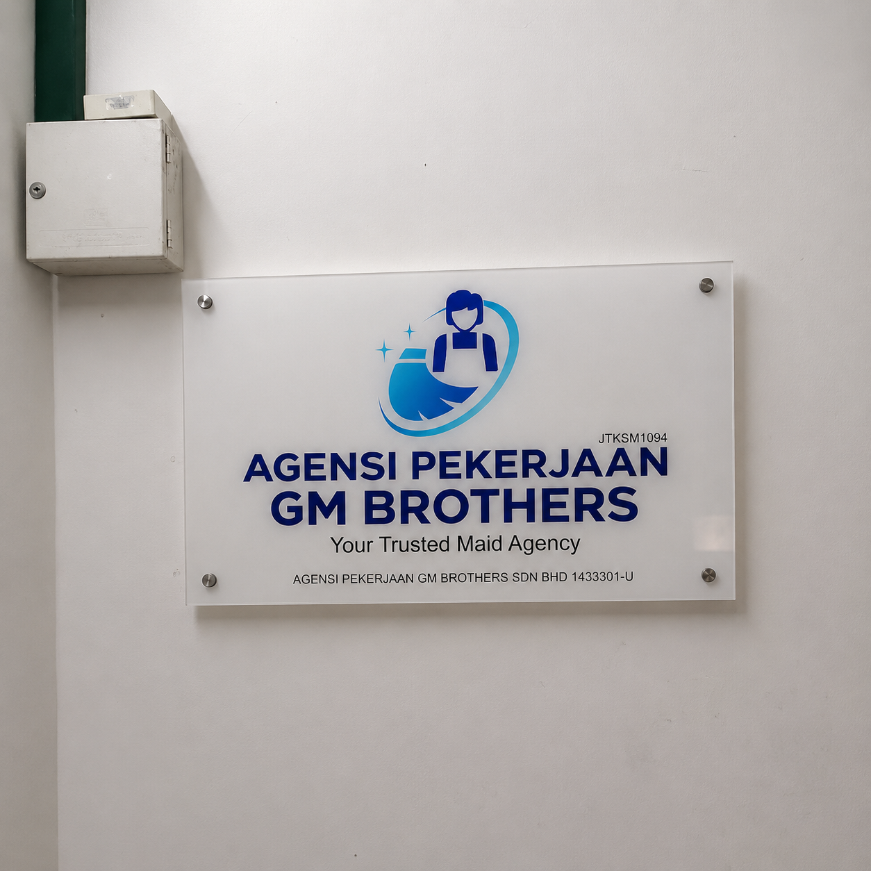 Custom Acrylic business Signage for Door Entrance 
