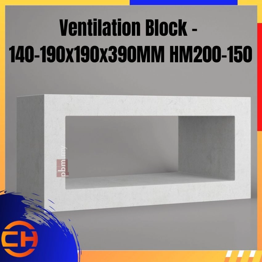 Ventilation Block - 140-190x190x390MM HM200-150