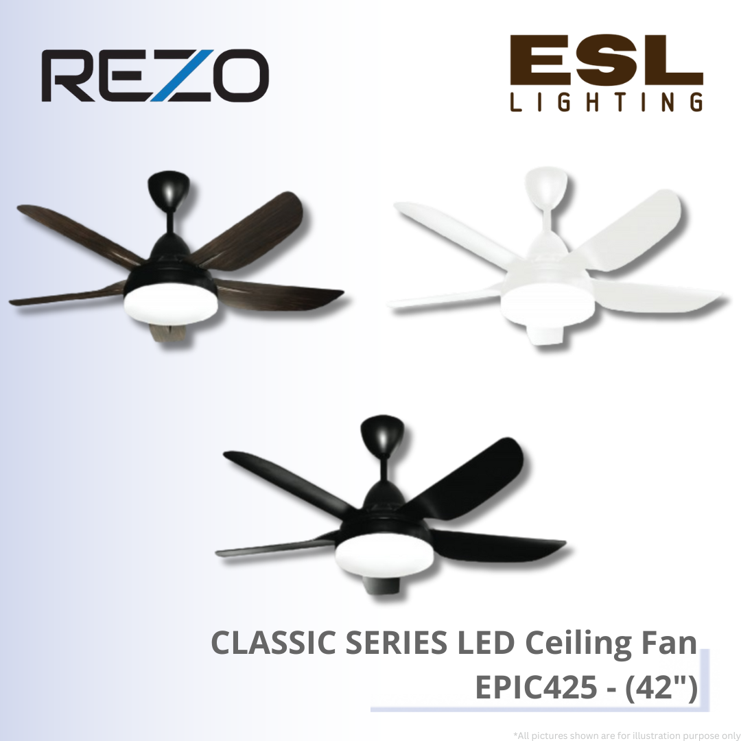 REZO CLASSIC SERIES LED Ceiling Fan EPIC425 - 42"