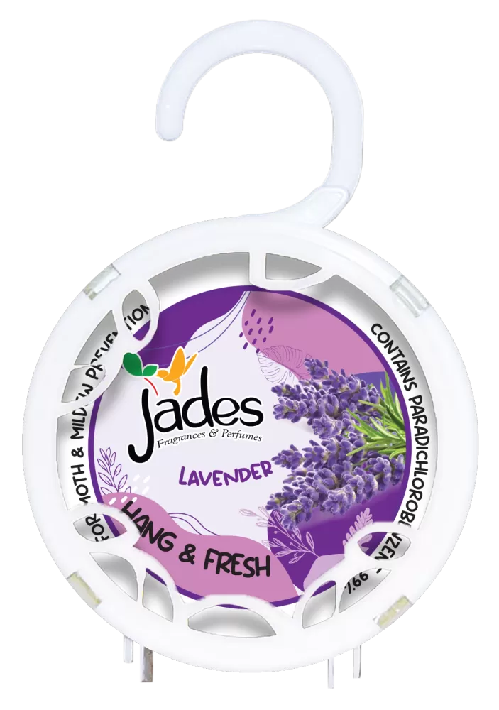 Jades Hang & Fresh 140gm - Lavender (Mothballs / Ubat Gegat)