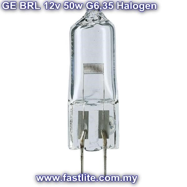 GE BRL 12v 50w G6.35 Halogen capsule