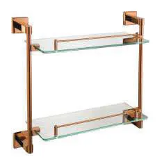 Double Glass Shelf - Rose Gold Series ( Codename : SWP-BF-7914-RG )