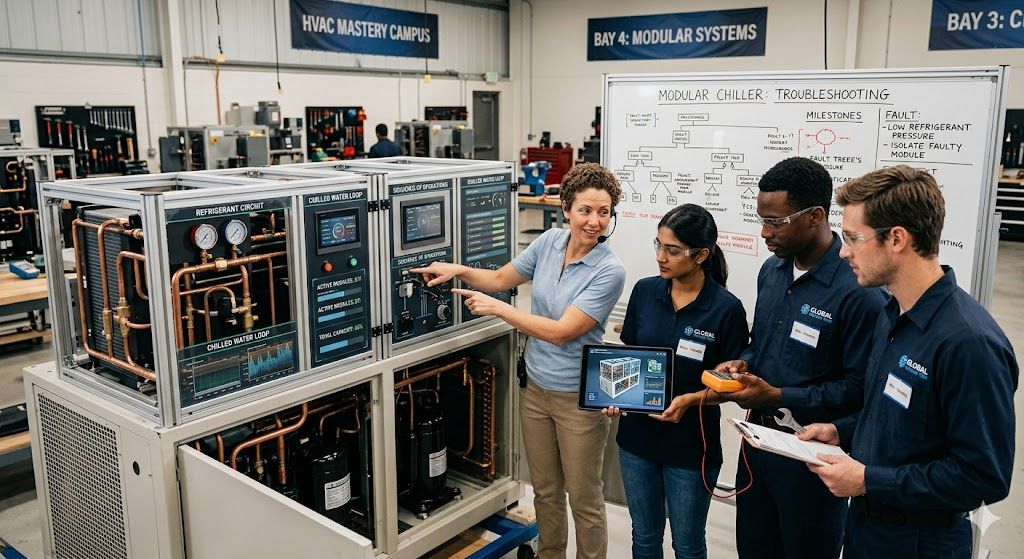 Modular chiller system training