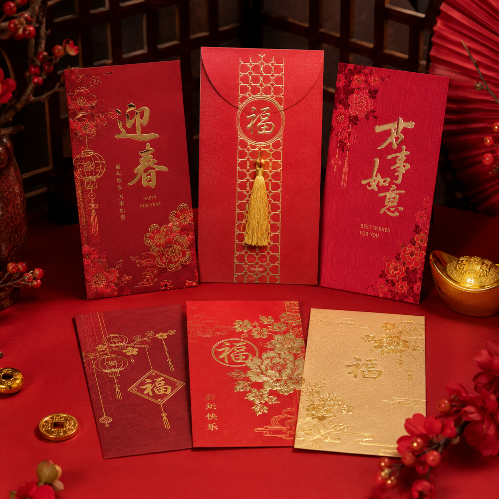 Custom Red Packet & Festive Envelope Printing | Premium Ang Pow & Seasonal Packet Printing