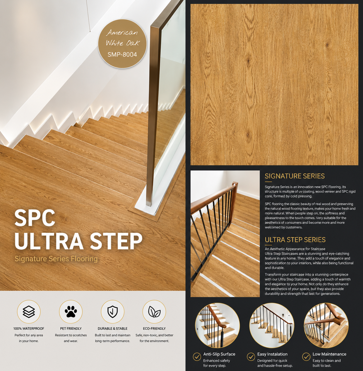 SPC FLOORING 5MM 8020 AMERICAN WHITE OAK