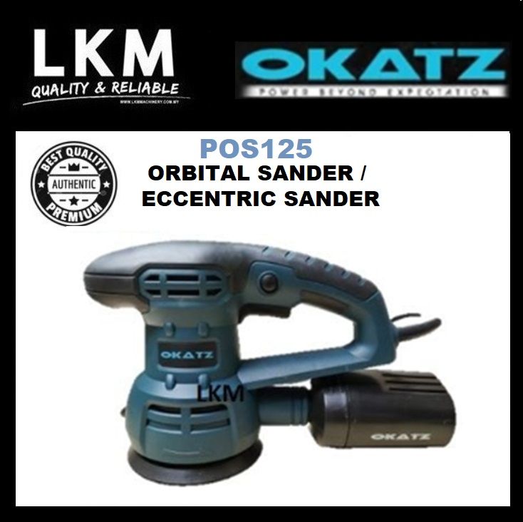 OKATZ POS125 Orbital Sander/Eccentric Sander 125mm 240V