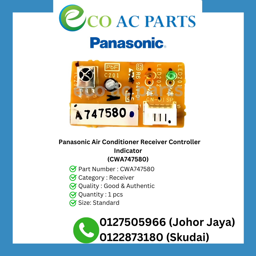 Panasonic Air Conditioner Receiver Controller Indicator (CWA747580)
