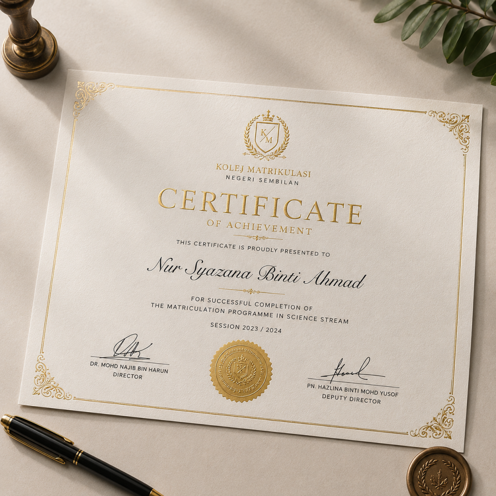 Certificate Printing with Hot Stamping | Premium Custom Award & Recognition Certificates