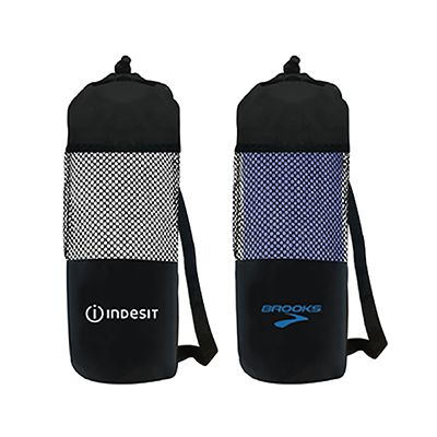 Cotton Bath Towel With Drawstring Pouch