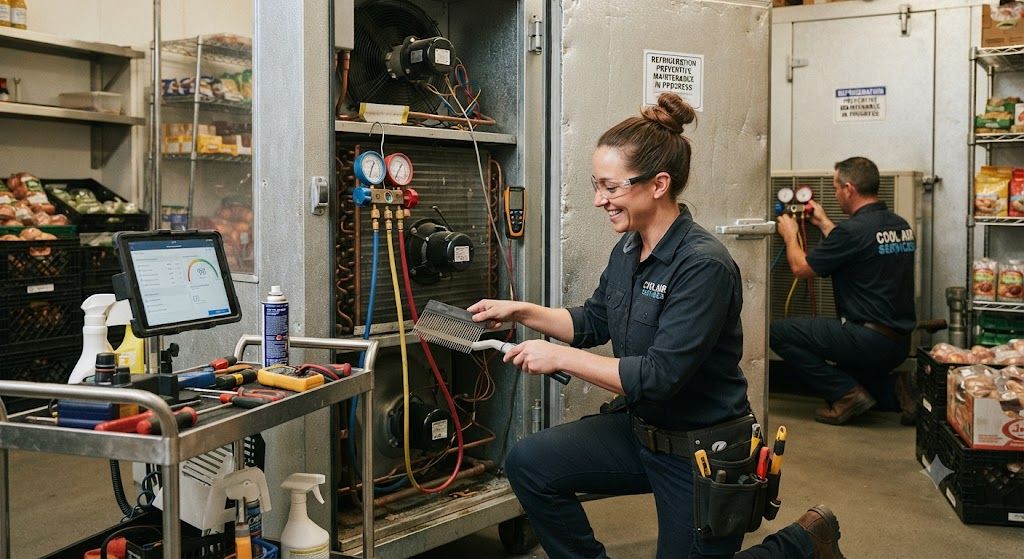 Refrigeration system cleaning and maintenance