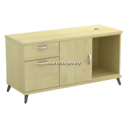 Open Shelf + Swinging Door + Fixed Pedestal 1Drawer1Filling (1D1F) Klang IPQ-YR/LP 1226